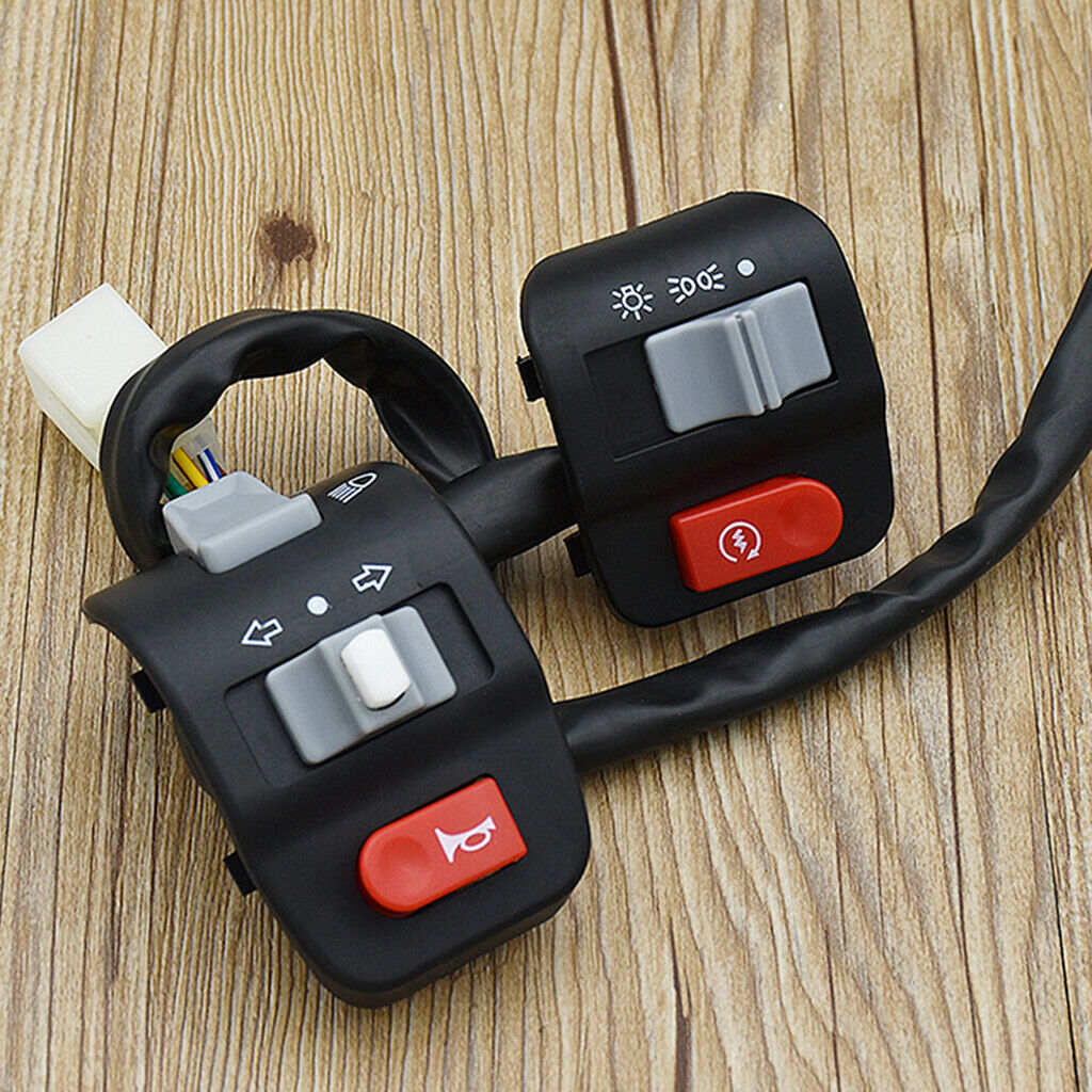 Universal Motorcycle Handlebar Horn Turn Signal Light Control Switch for Yamaha