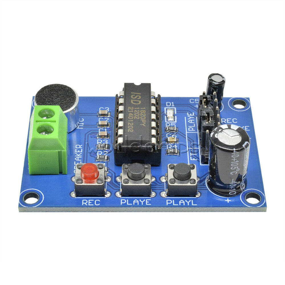 Voice Sound Board Recording ISD1820 Recorder Playback Module On-board Microphone