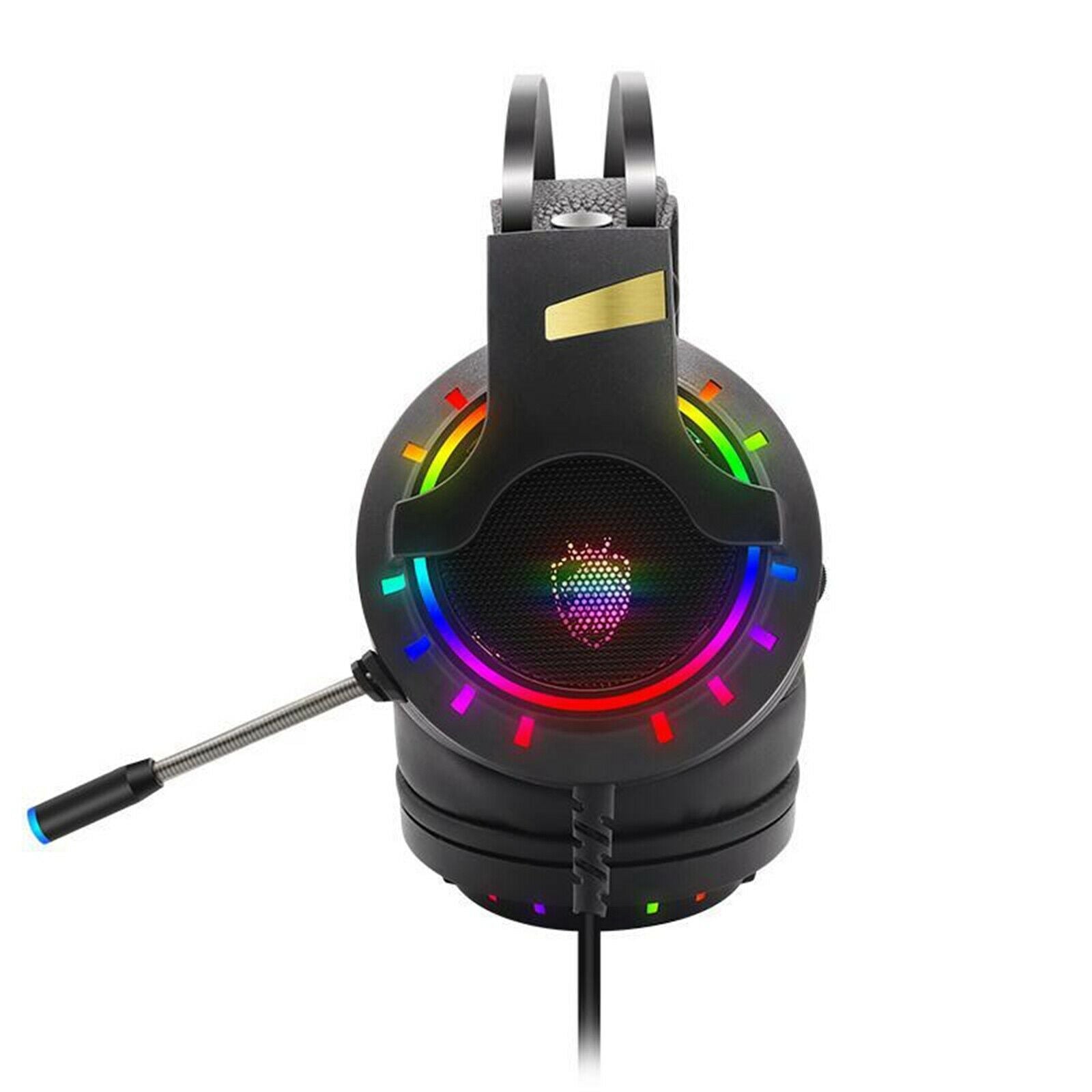 K3 7.1 Channel Gaming Headset RGB Light Wired Backlit Over-Ear Stereo Headphone,
