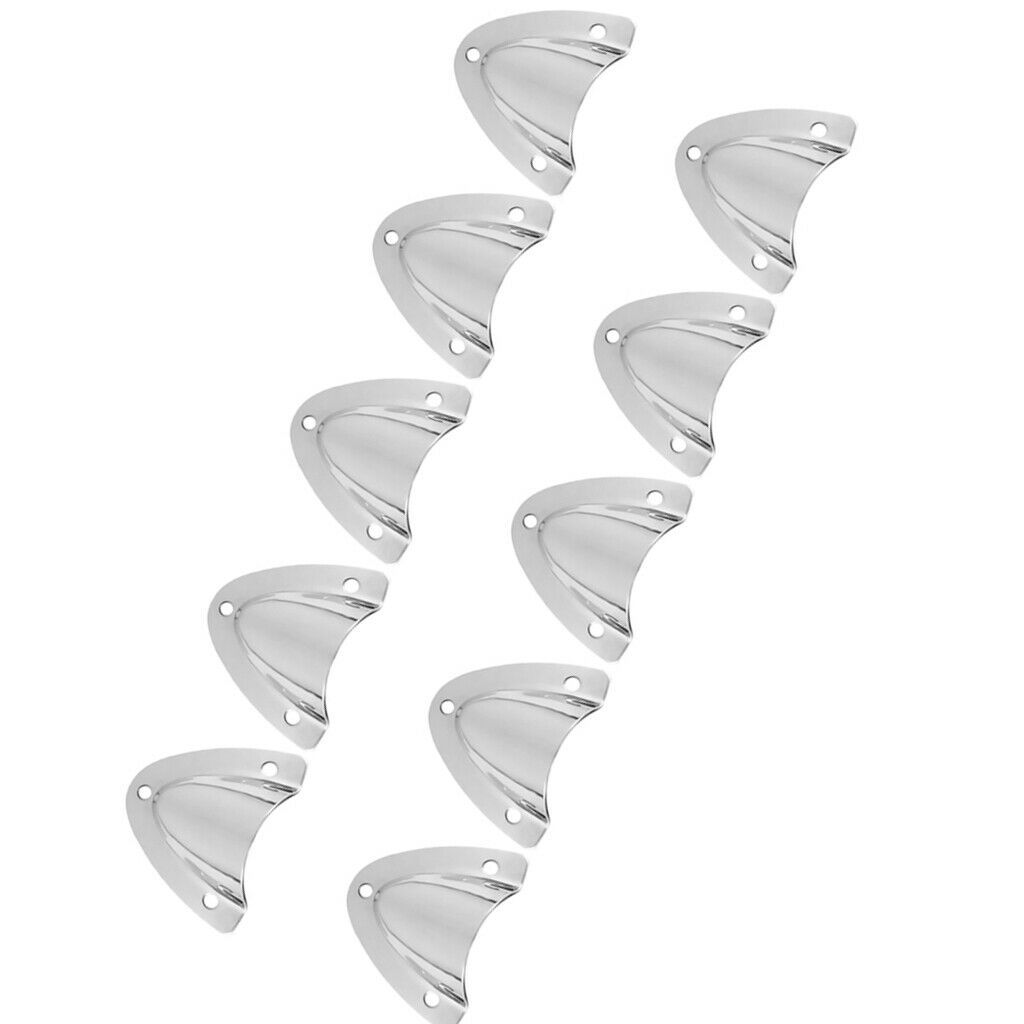 10Pack Clam Shell Midget Vent Marine Boat Stainless