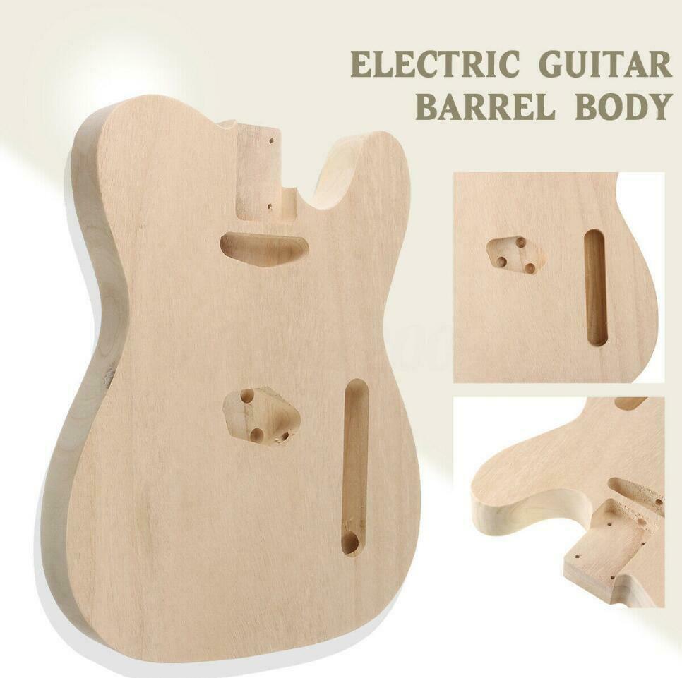 DIY Electric Guitar Unfinished Barrel Body Polish Maple Wood For TL Style Guitar