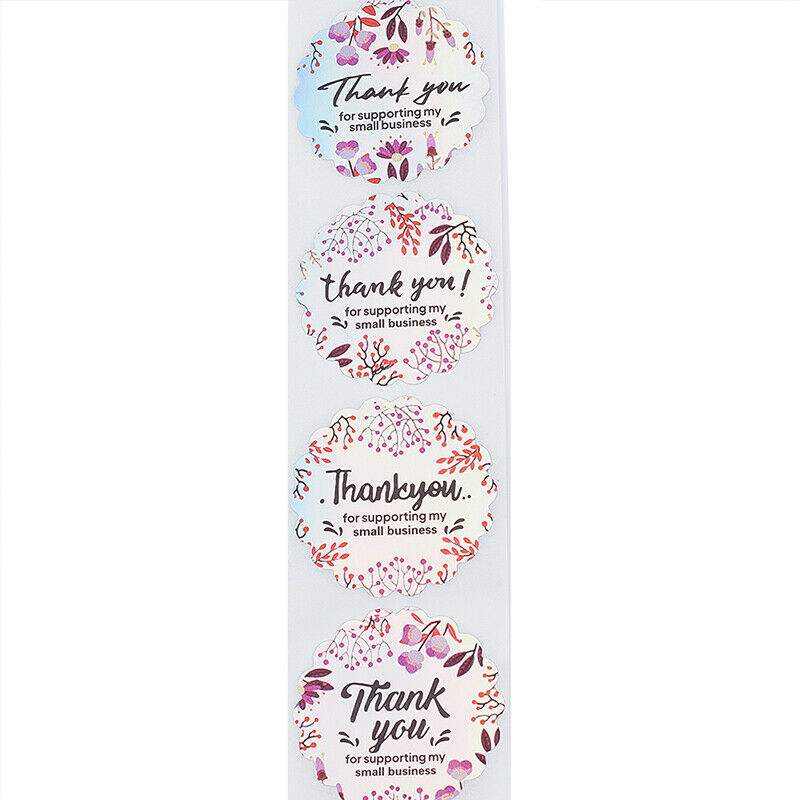 500 Pcs Round Thank You for Supporting My Small Business Stickers Diy Sticke LS