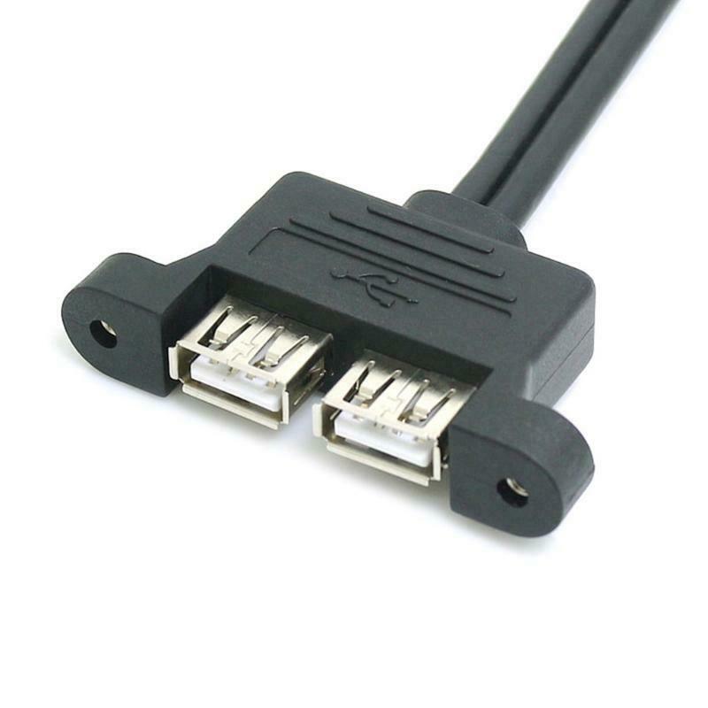 Dual USB Extension Cable 30cm Motherboard 9Pin to Dual USB 2.0 Extension Cable