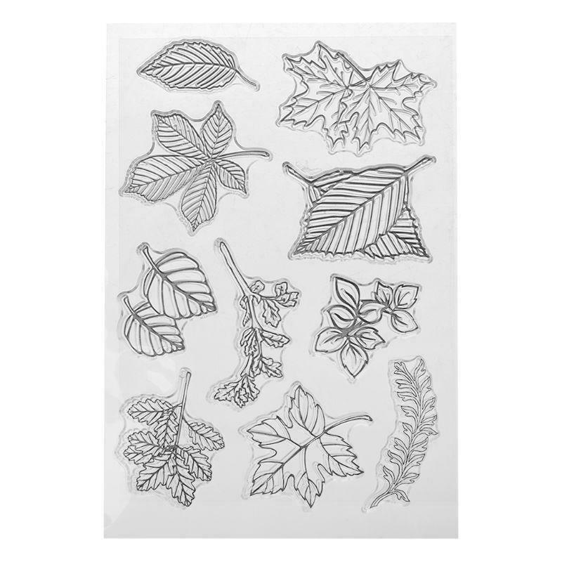 Leaf Silicone Clear Seal Stamp DIY Scrapbooking Embossing Photo Album Decorative