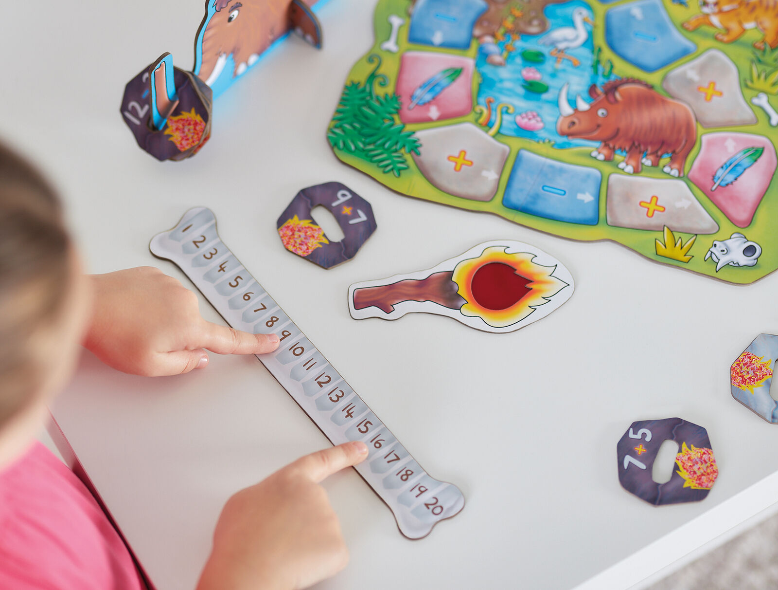 Orchard Toys 098 Mammoth Maths Board Game Numbers Sums Game Children Age 5+