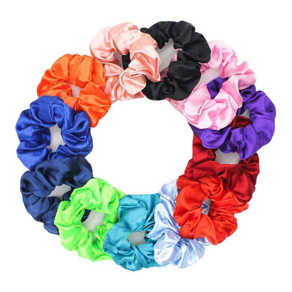 Pack of 10 Women   Hair Scrunchies Elastic Bobble Scrunchy Hair Ties Rope