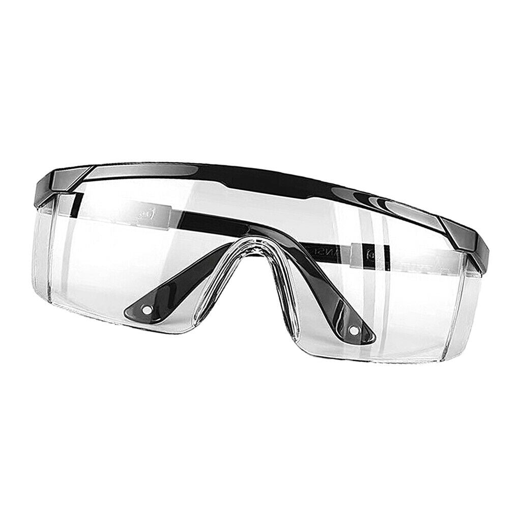 3X PC Cycling Goggles Sunglasses Lab Safety Eyewear Wide-View Guard Black