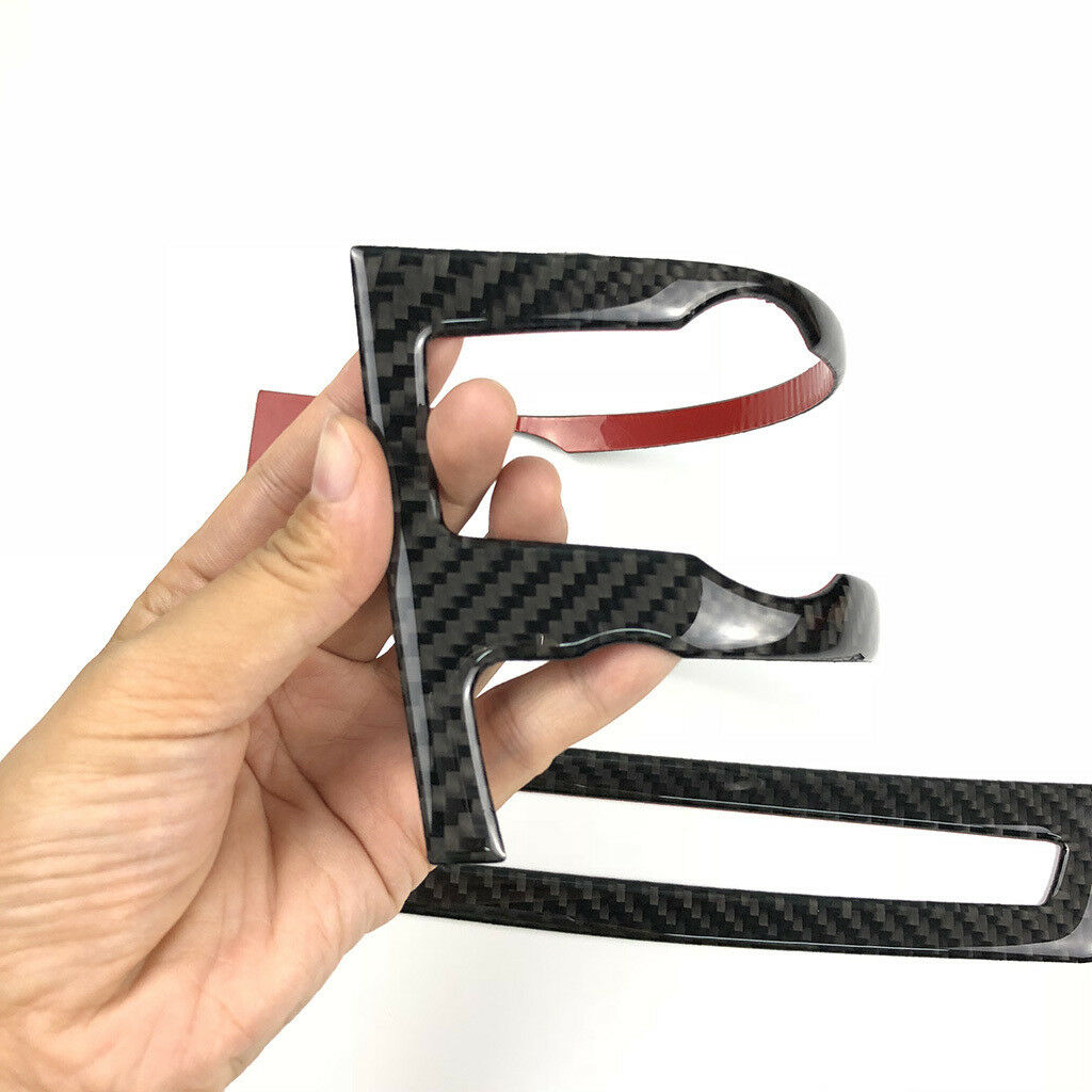 2x Carbon Fiber Control Panel Interior Trim For BMW e70 e71 X5 X6 2008-2013