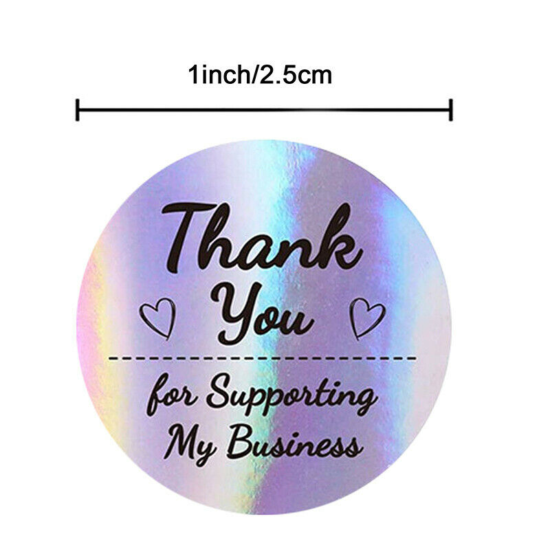500*Thank You for My Small Business Stickers Paper Thank You Label StickerB FT