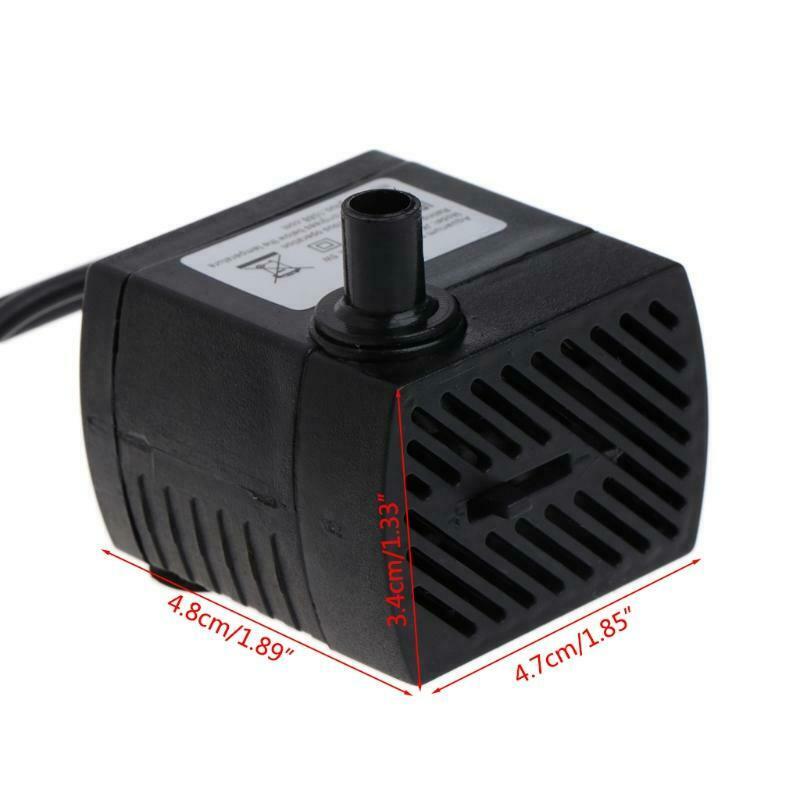 AC 220V 5W Submersible Water Pump LED Aquarium Fountain Fish Pond Tank EU Plug