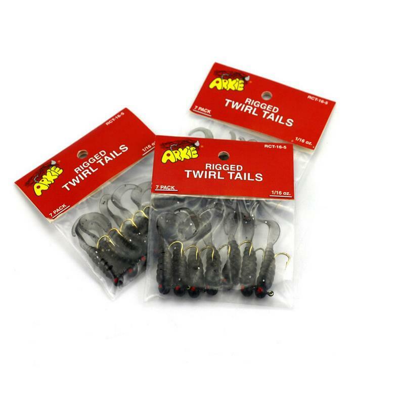 Fishing Jigs Lure Sea Bass Bait Jig Head Twirl Tails Worm Baits 7 Pcs/Lo.l8