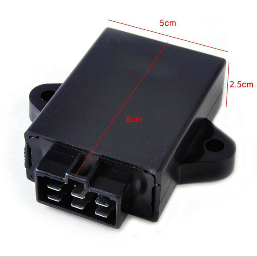 High Performance 6 Pins CDI Module Box Unit for Suzuki GN250 - Black, Easy