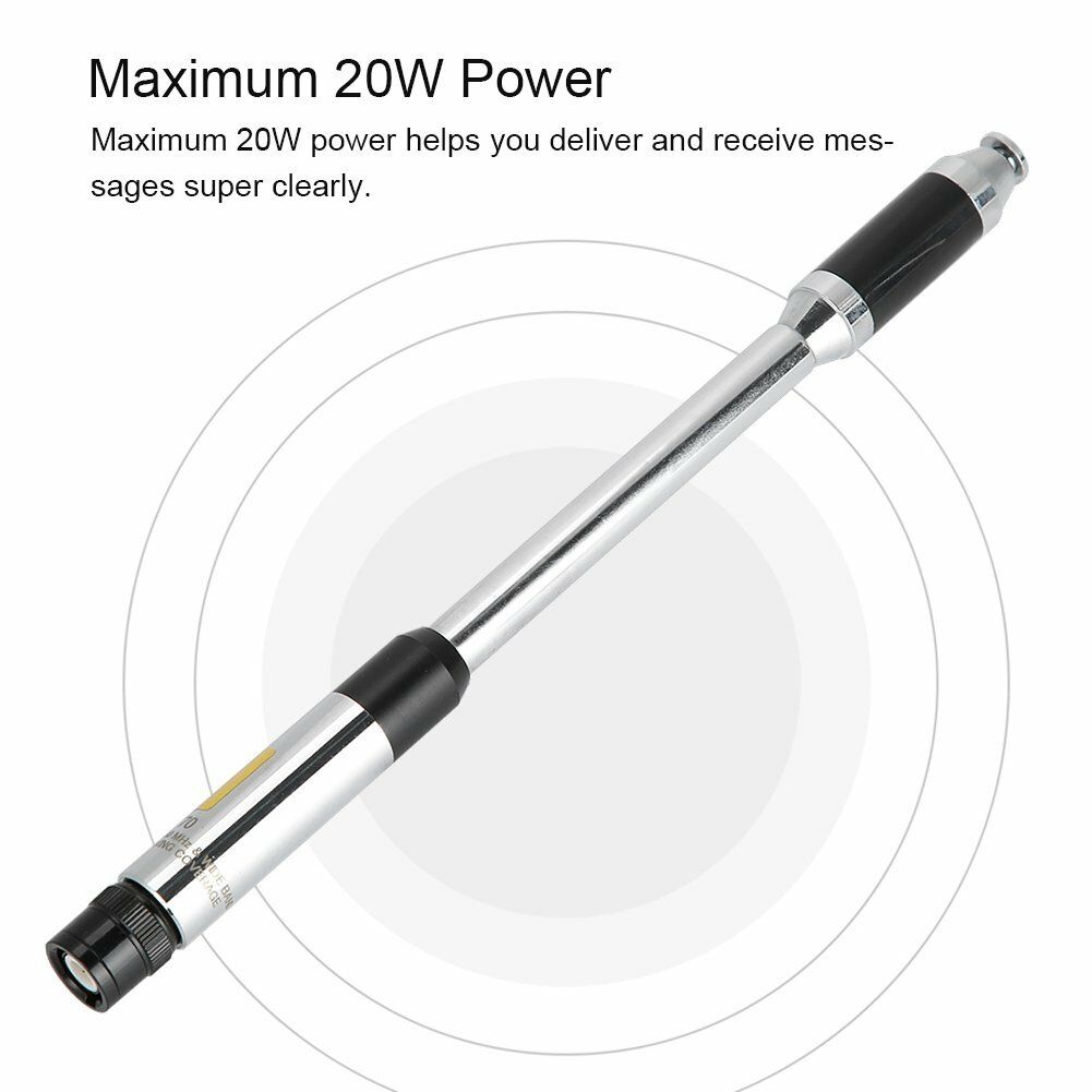 Walkie Talkie Antenna BNC Male Telescopic Antenna for Two-way Radio Icom IC-V8