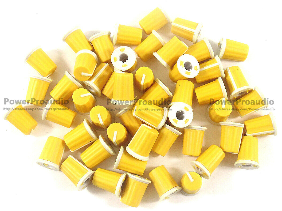 50 X yellow EQ Rotary Knob DAA1176 DAA1305 For Pioneer DJM800 900 2000 NXS