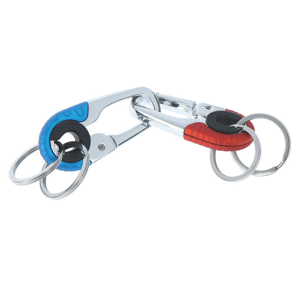 Keychain key ring hook outdoor stainless steel buckle carabiner climbing .l8