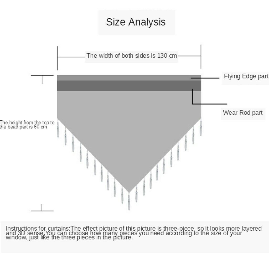 Pure Color Curtain Triangle Curtain Window Bedroom Curtain White