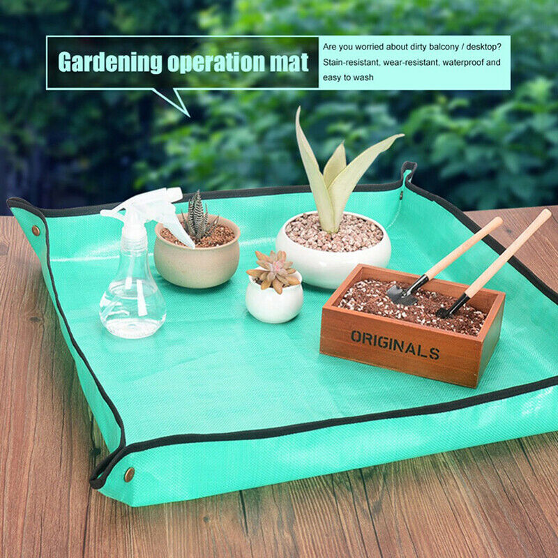Waterproof Anti Dirty Thicken Basin Cushion Mix Soil Flower Land Mat Gard.l8