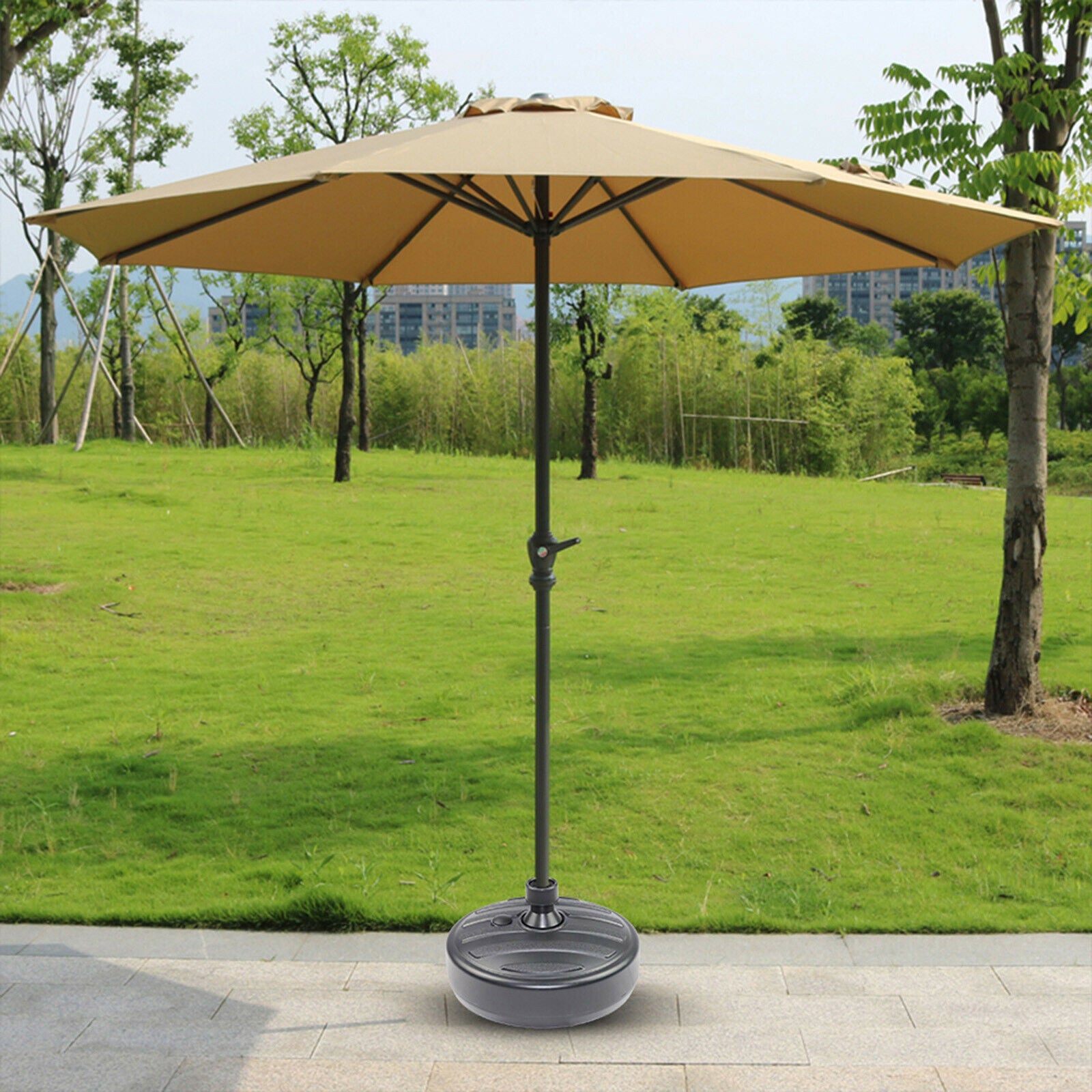 Parasol Umbrella Base Stand Sand Water Plastic Garden Outdoor Yard Holder