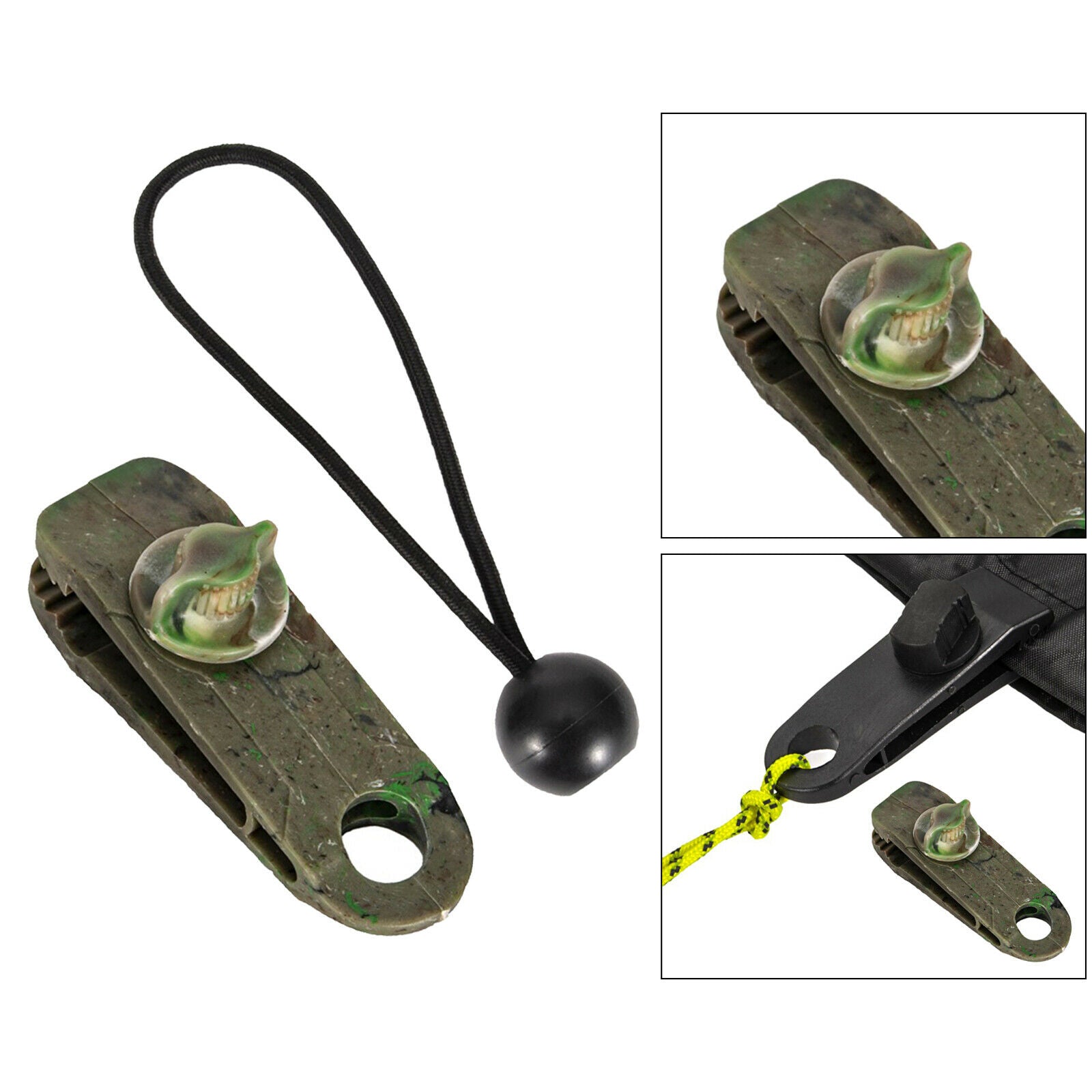 Durable Tarp Clip Heavy Duty Ball Bungee Rope Car Cover Canopy Lock Grip
