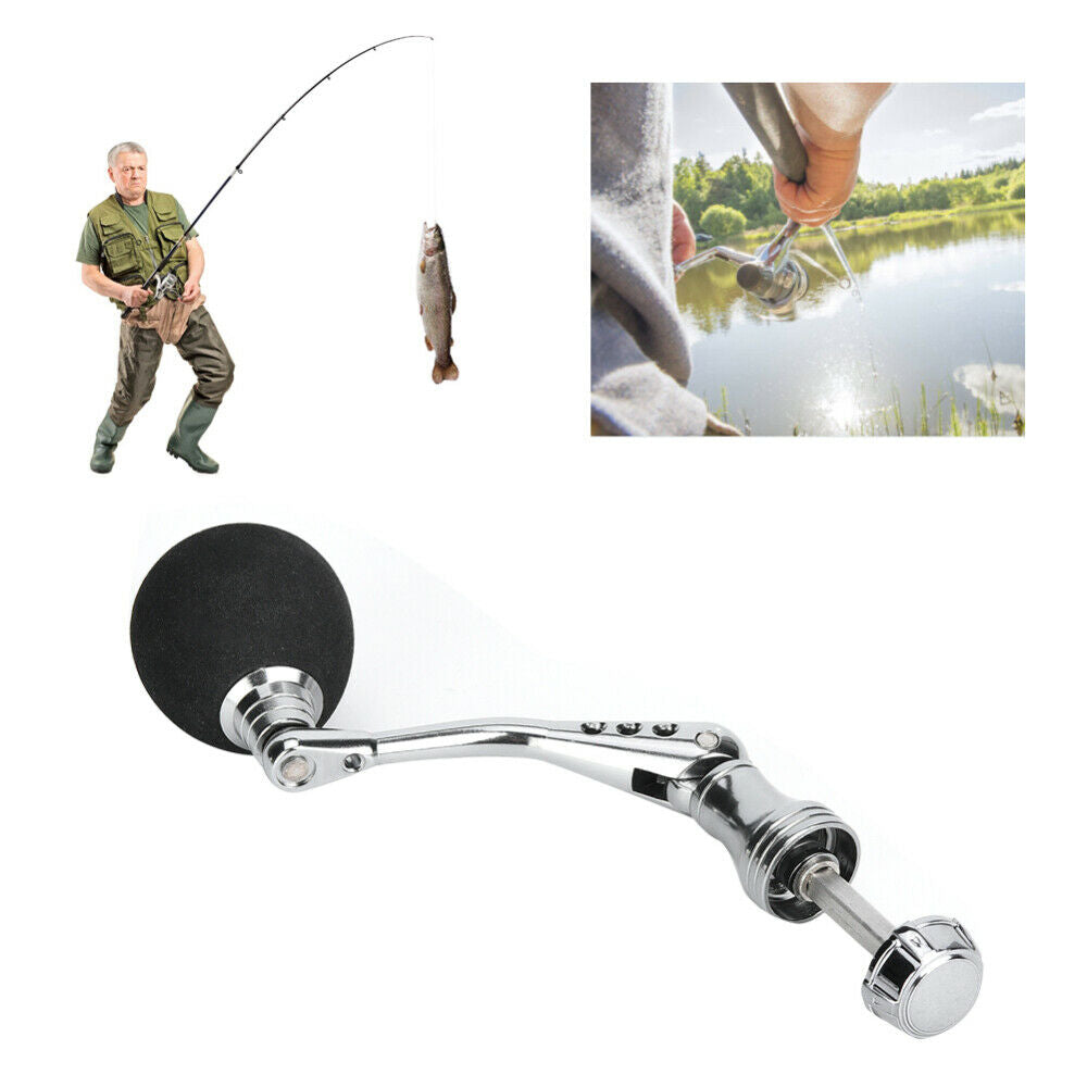 Fishing Reel Handle Knob EVA Metal Rocker Arm Spinning Reel Handle Replacement