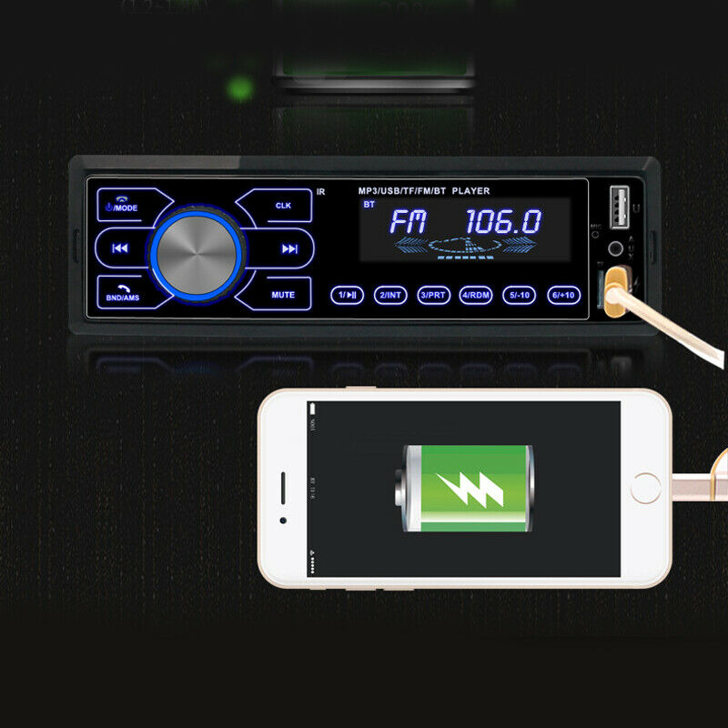 Touch Screen Bluetooth Car Stereo Radio SD USB Music MP3 Player w/Remote Control
