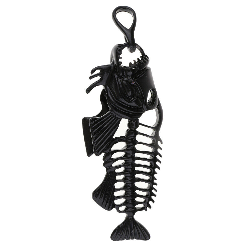 Skeleton Charms Pendants 91mm for Clothing Bag Hanging Decoration Black