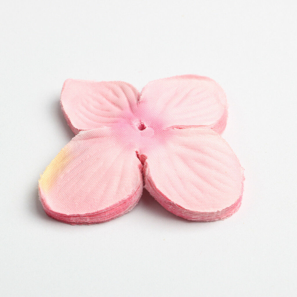 200pcs Pink Silk Artificial Hydrangea Flower Petals for DIY Craft Decor