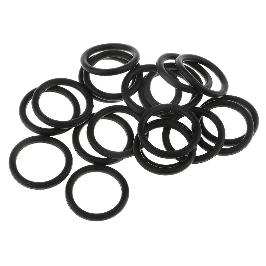 O-Rings Rubber 20x2.4mm Seal Rings Sealing Gaskets Black