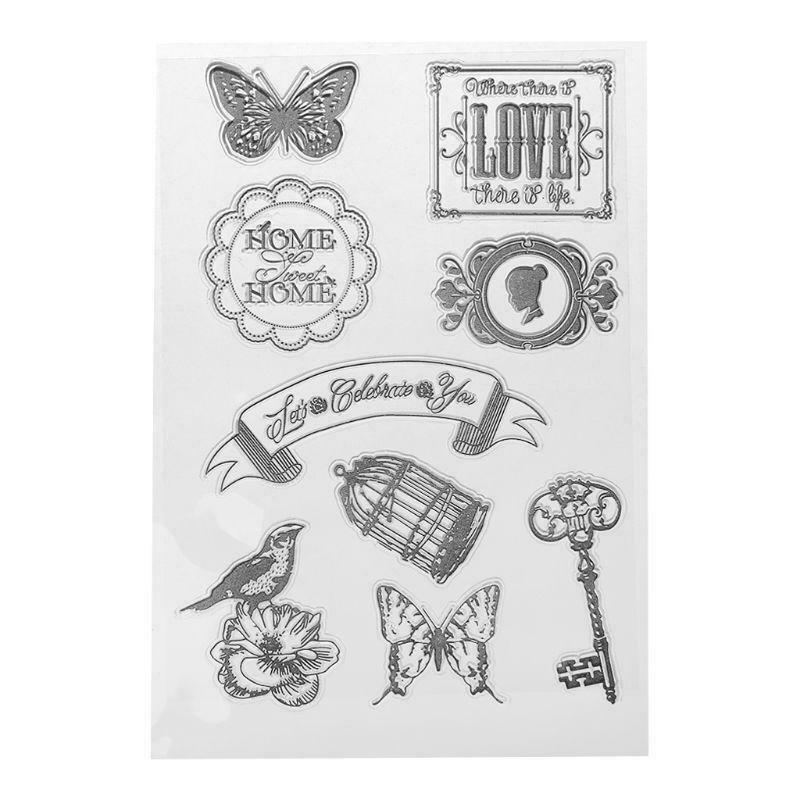 Frame Silicone Clear Seal Stamp DIY Scrapbooking Embossing Photo Album Paper Art