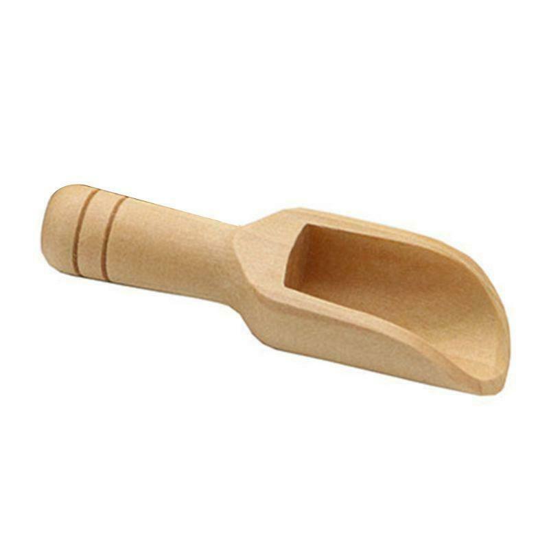Wood Small Little Mini Wooden Spoon Scoop Salt Sugar Condiment Cooking Tools