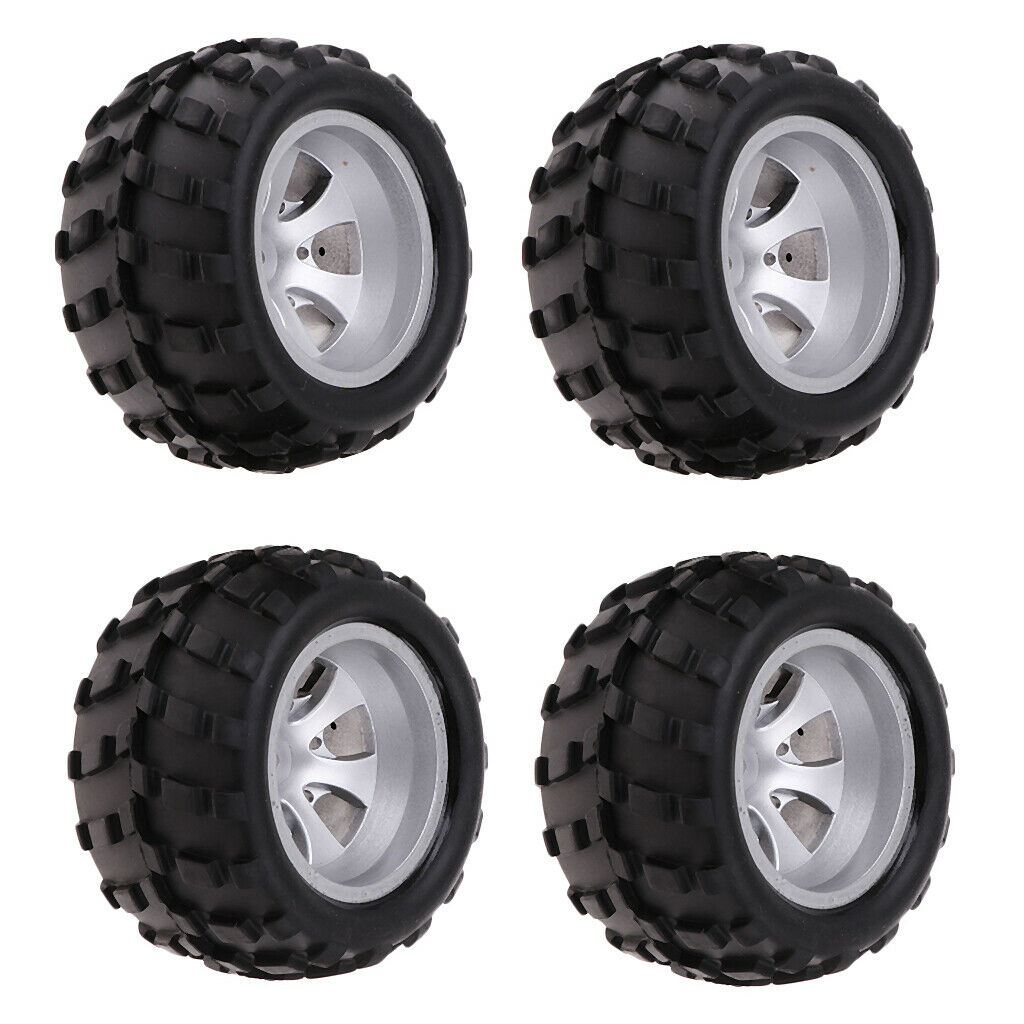 4x RC Car Rubber Right Wheel Tires Tyre for 1/18 Wltoys A979 RC Car Spare