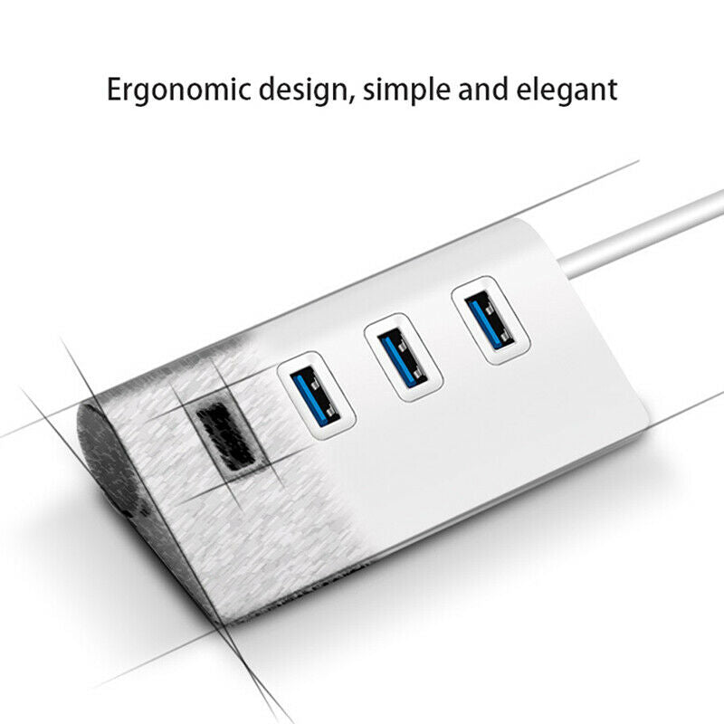 Portable USB 3.0 HUB 4 Port Aluminum 5Gbps High Speed USB 3.0 Hub USB Split DF