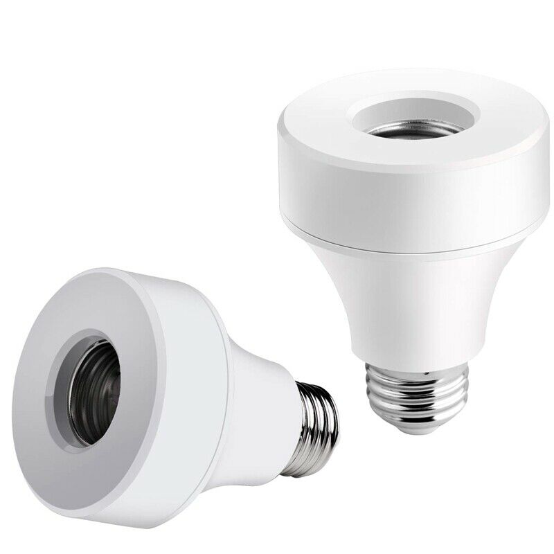 2 Pack Wifi Smart Bulb Socket Compatible with E26 E27, WiFi Light Bulb Base AdC4