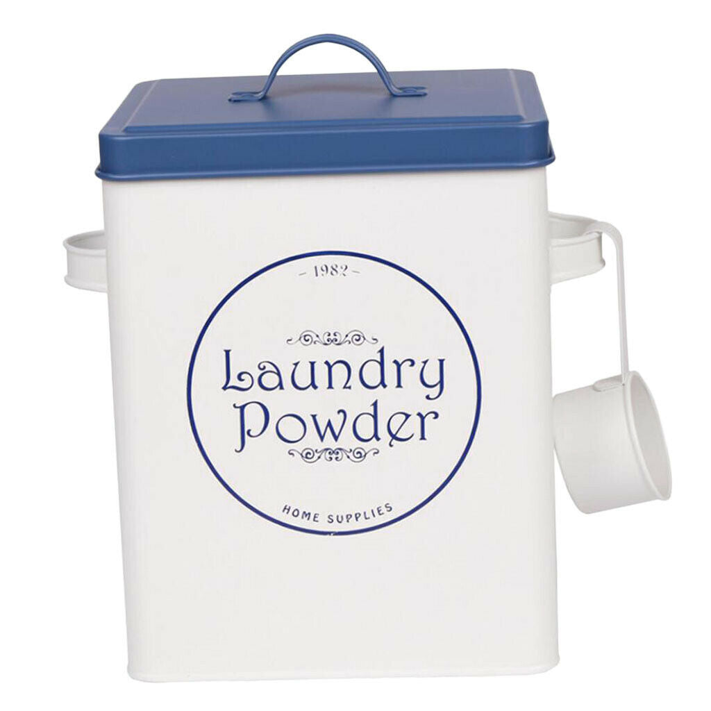 Tin washing powder metal storage container detergent can storage box