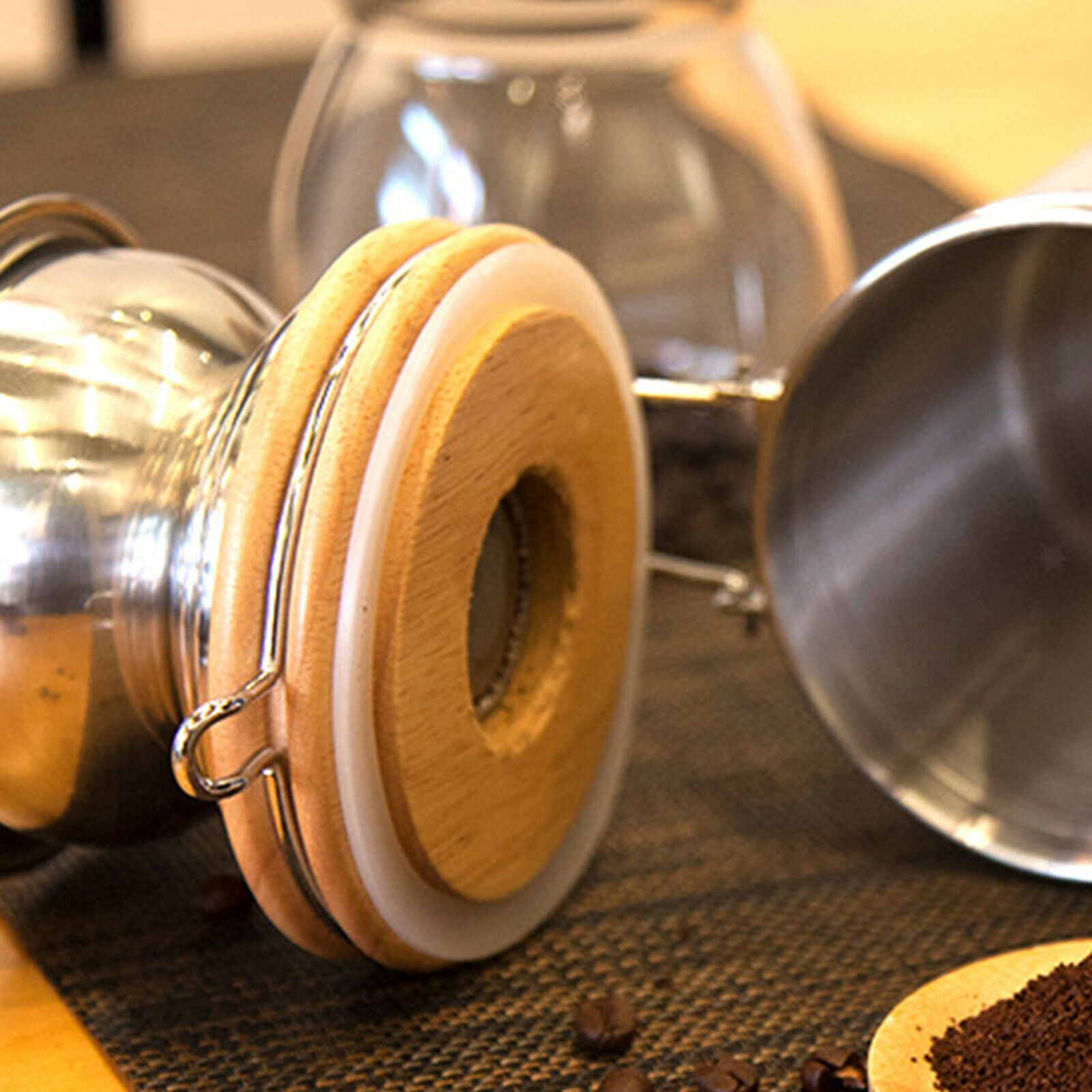 Portable Manual Coffee Grinder with Adjustable Setting for Espresso Office