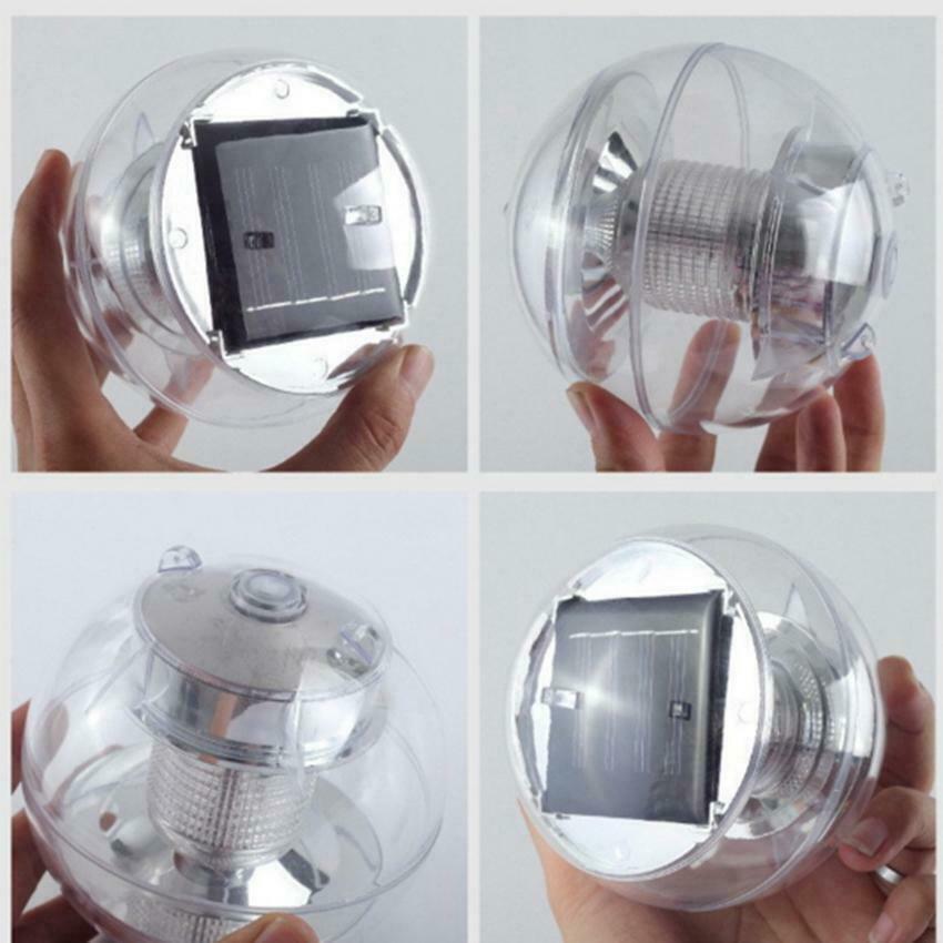 2X Solar Power Water Floating Light Swimming Pool Ball 7-Color LED Flashing Lamp