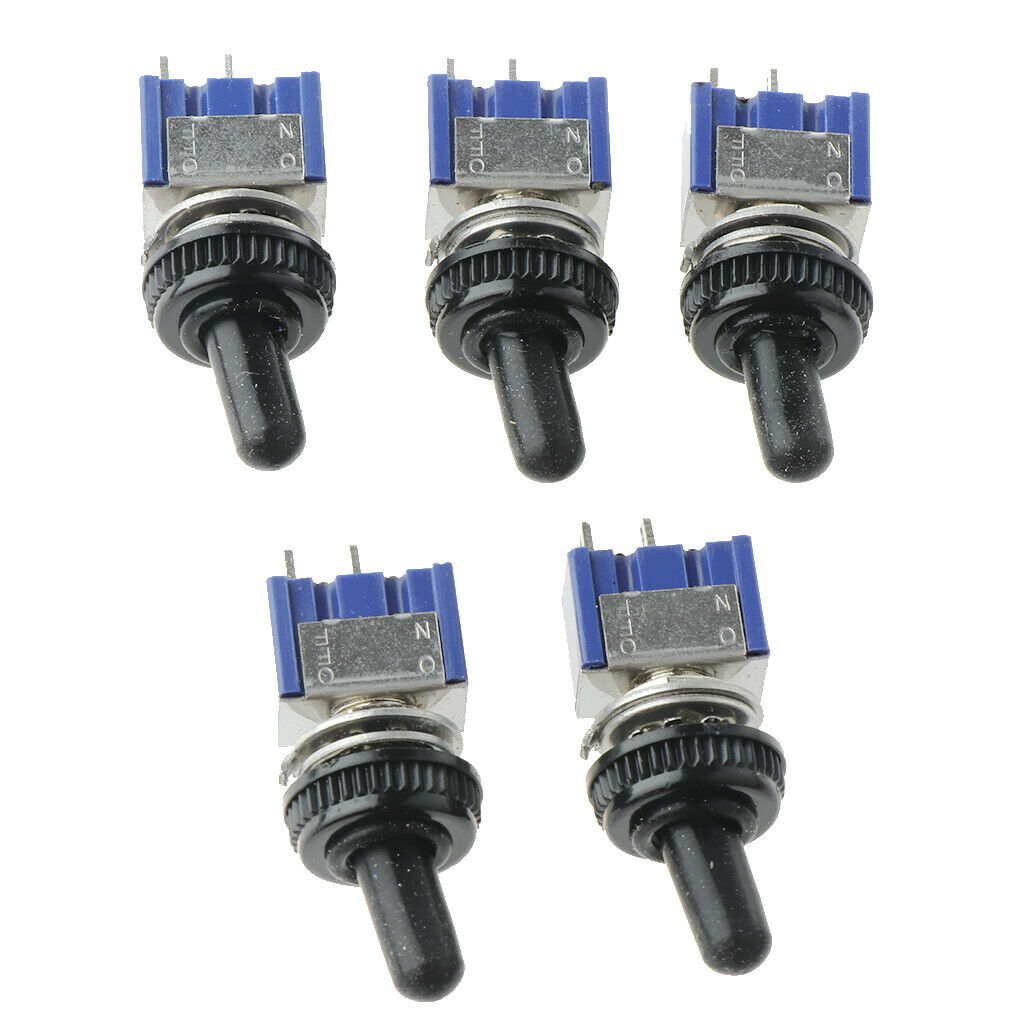 5 X  Small on / Off Rocker Switches + 2P Waterproof Cover