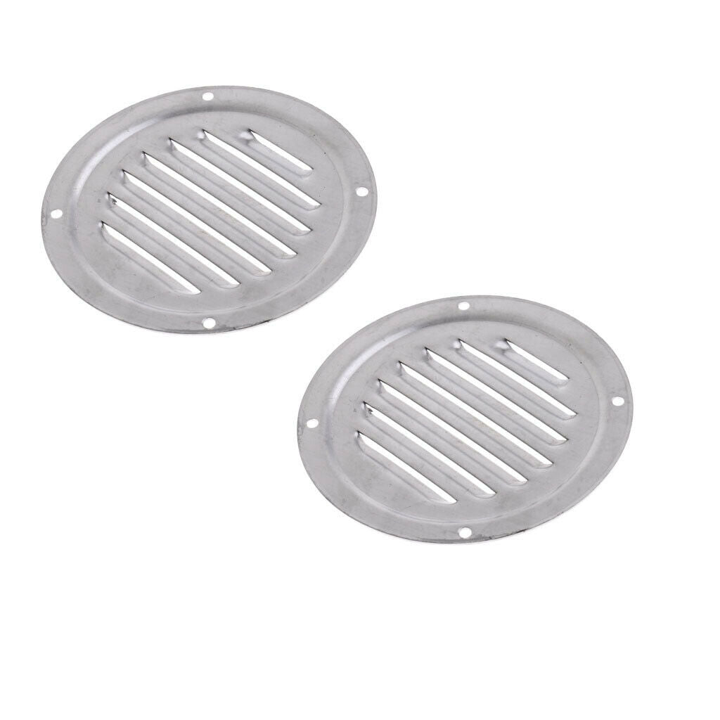 2 Pieces 4 inch Round Louvered Marine Boat Yacht Air Vents Ventilation Cover