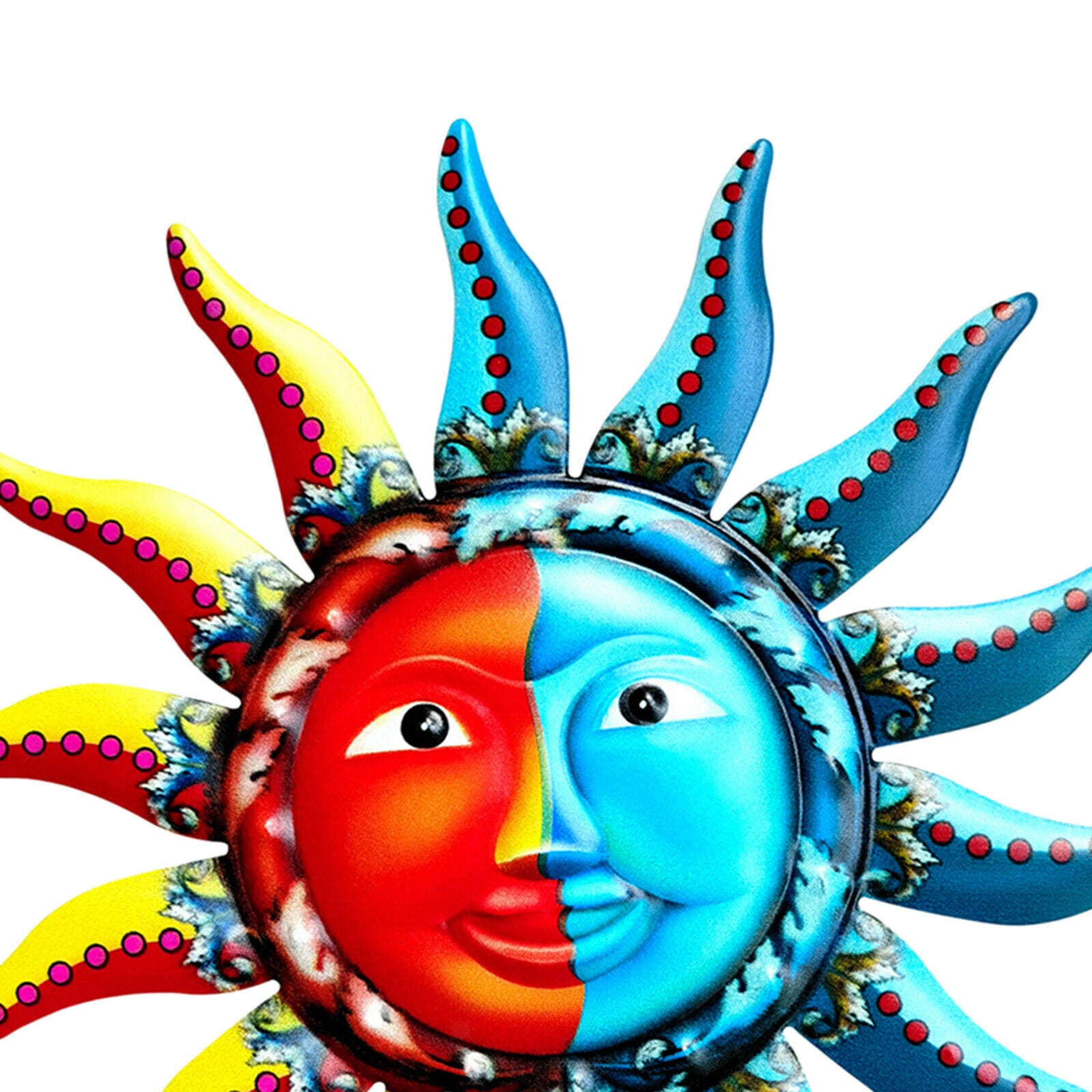 Sun Shaped Wall Decor Garden Office Bedroom Hanging Wall Sculpture Ornament