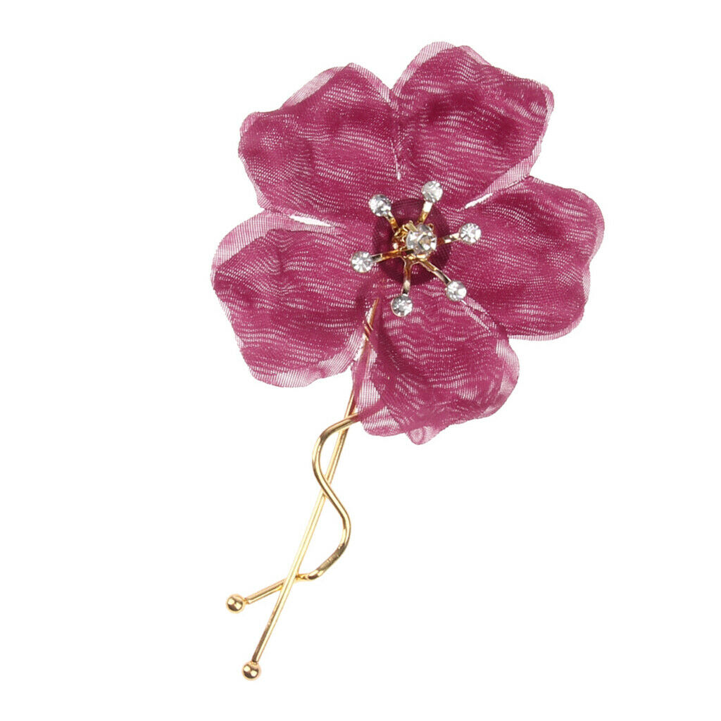 Wedding Bridal Flower Design Hair Pins Clips Women Ladies Elegant Brides Hair