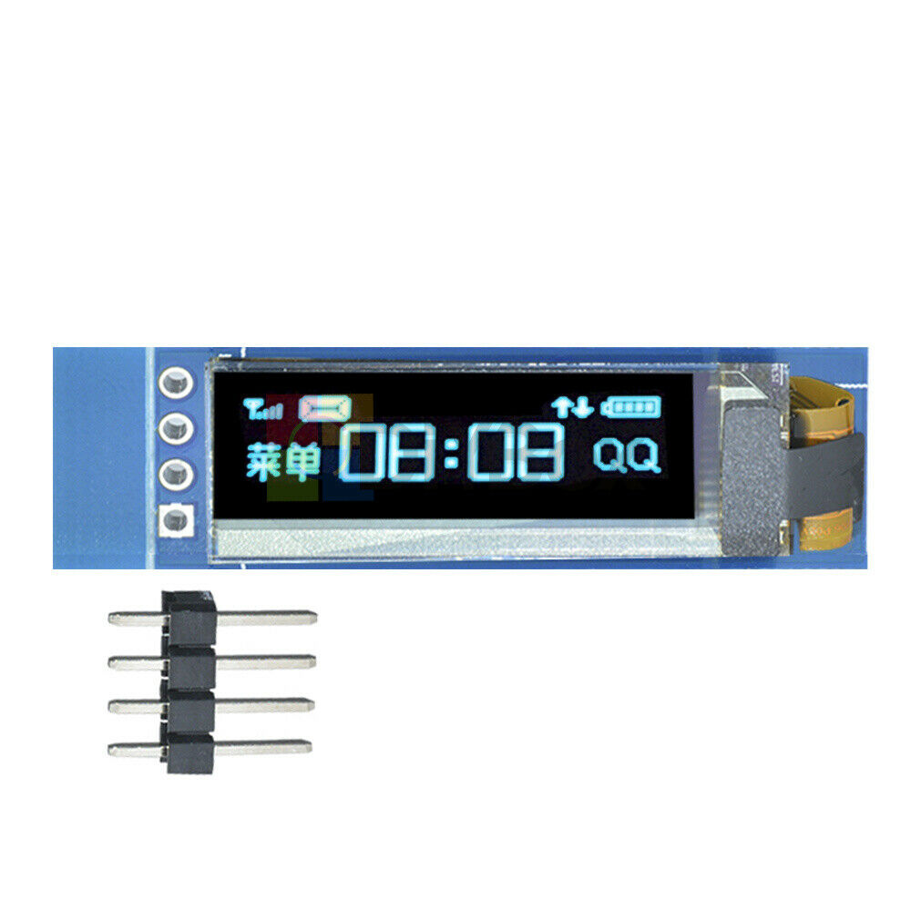 10Pcs 0.91" inch IIC I2C 128x32 Blue OLED LCD Display Module Fit For Arduino PIC
