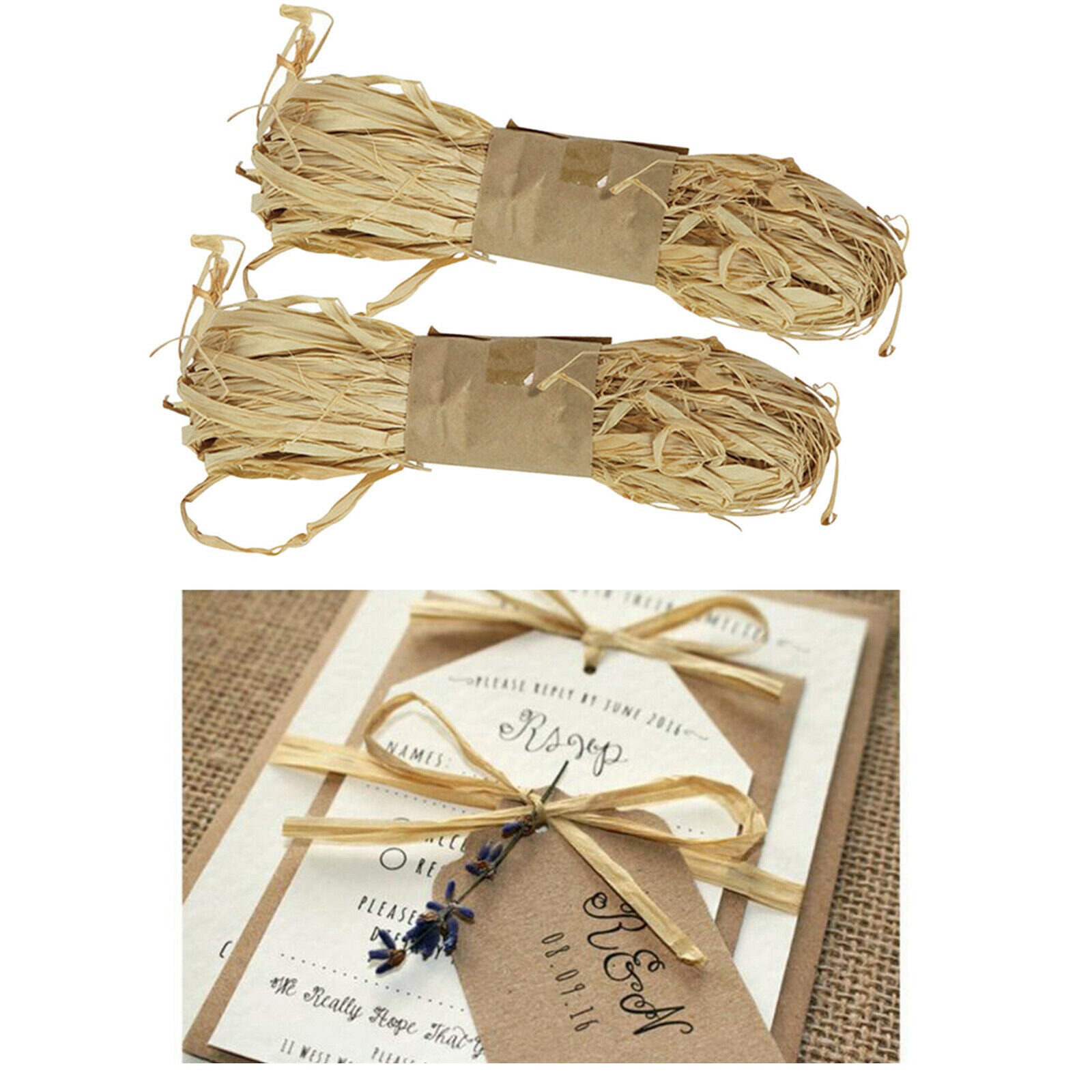 200g Raffia Grass Paper Ribbon for Crafts Gift Packing Flower Wrapping