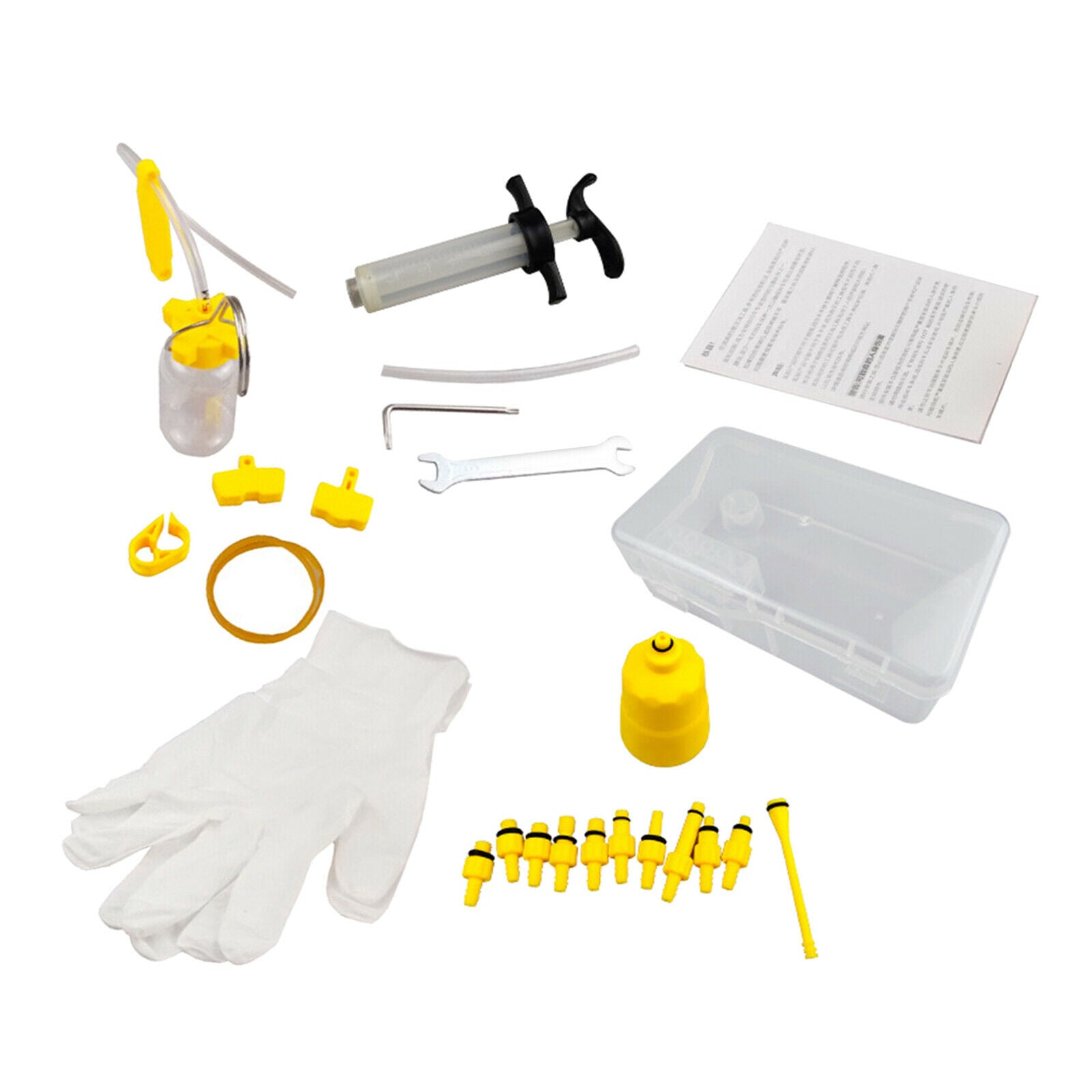 All In One Hydraulic Brake Oil Bleed Kits Bicycle Filling Syringe Repair Set