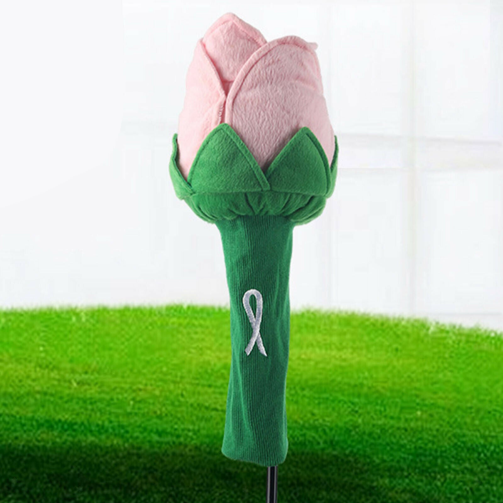 Cute Plush Flower Golf Driver Headcover 460cc Wood Headcovers Protector
