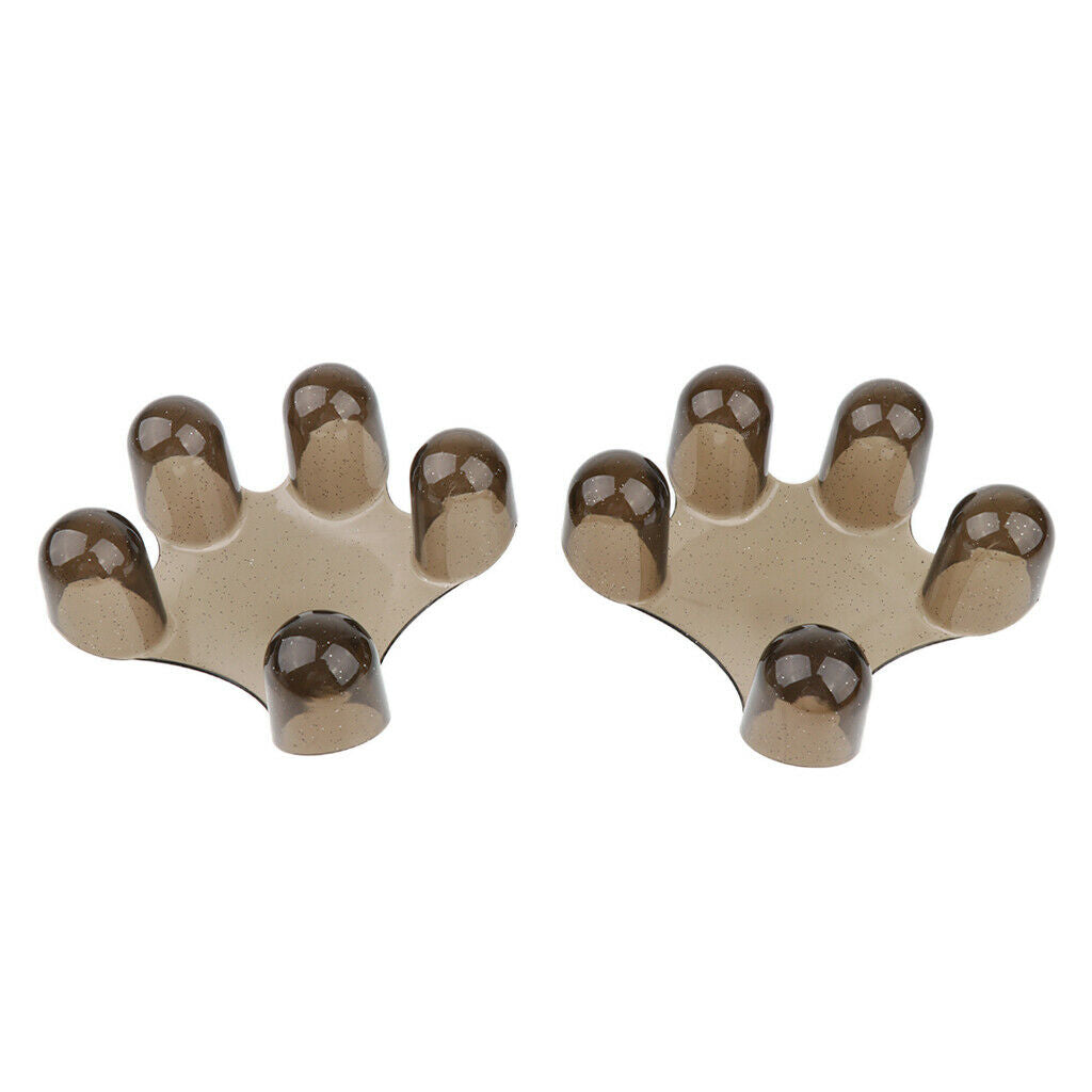 2 Pieces Palm Finger Shaped   Point Scalp Body Leg Arm Massage Tool