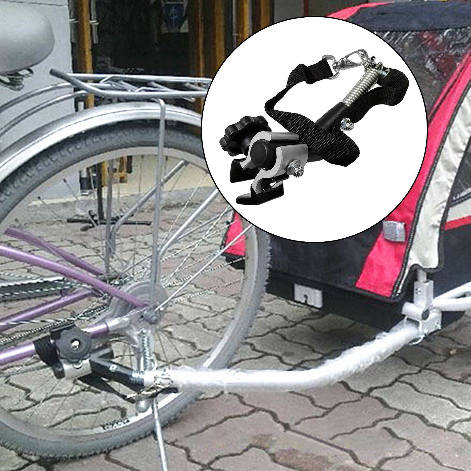 Bike Trailer Hitch Quick Release Steel Linker Bicycle Trailer Cargo Carrier