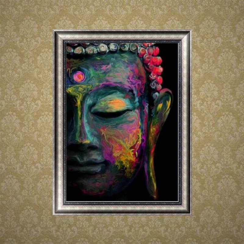 Buddha DIY 5D Diamond Embroidery Painting Cross Stitch Wall Art Home Decoration