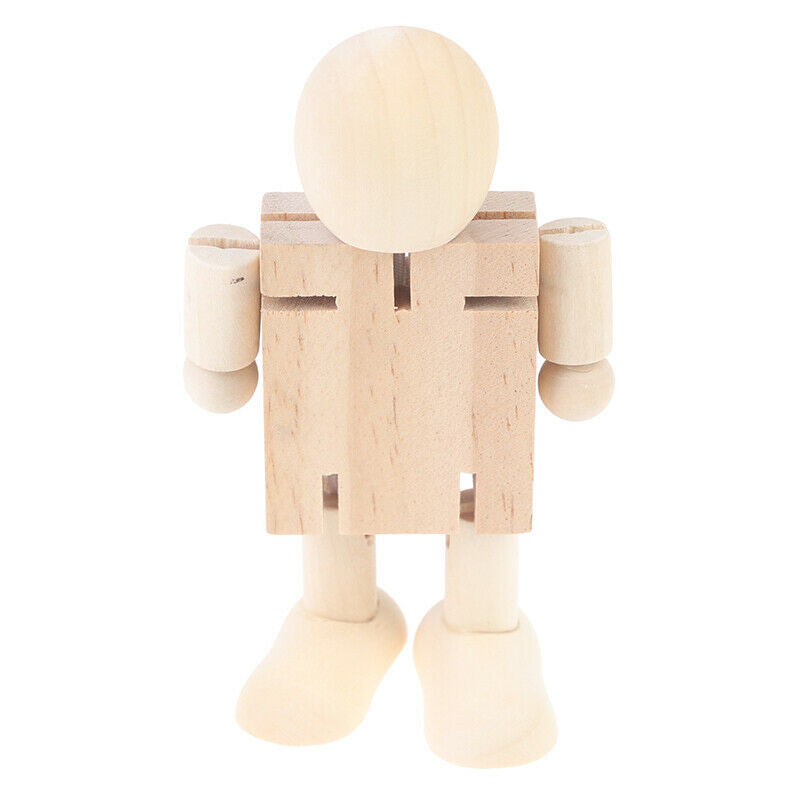 DIY Graffiti Puppet Deformation Activity Wooden Robot Children's Educatio.l8