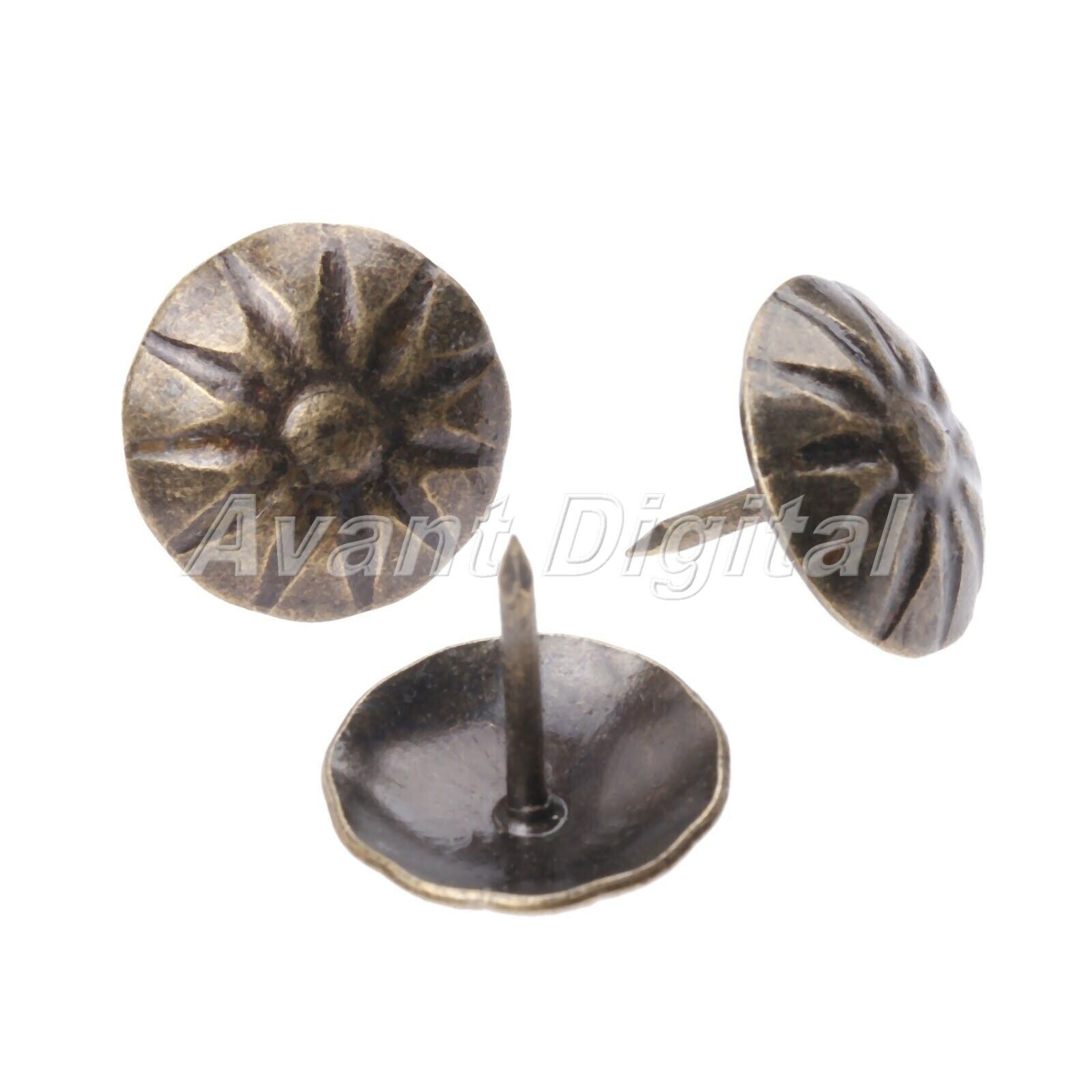 20pcs Retro Furniture Door Upholstery Nail Tack Jewelry Box Sofa Decorative 17mm