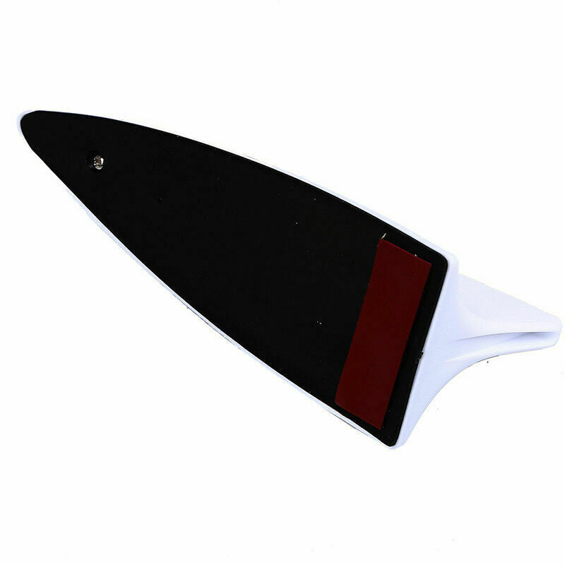 White Car Decorative Dummy Roof Shark Fin ABS Antenna Aerial Spoiler Universal